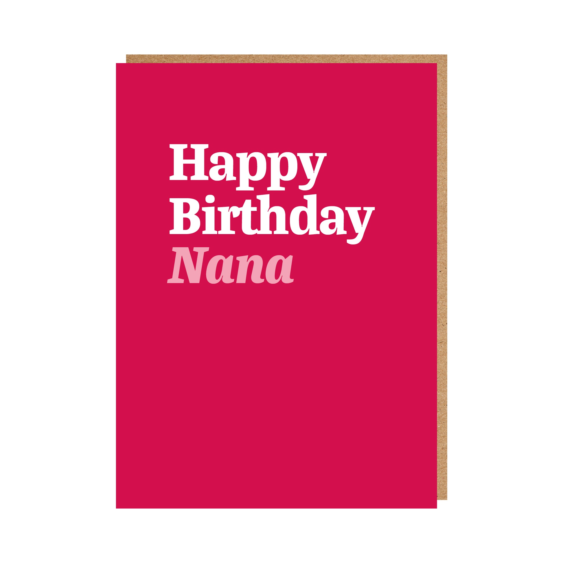 Nana Birthday Card text reads "Happy Birthday Nana"