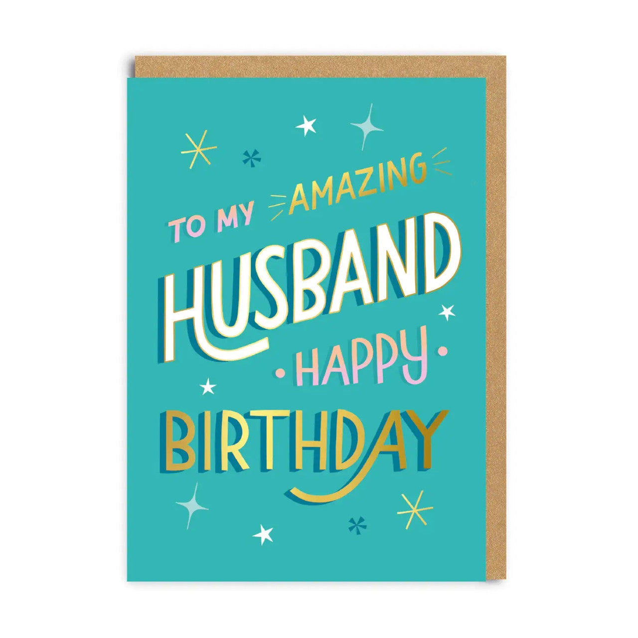 Birthday Card text reads "To My Amazing Husband Happy Birthday"