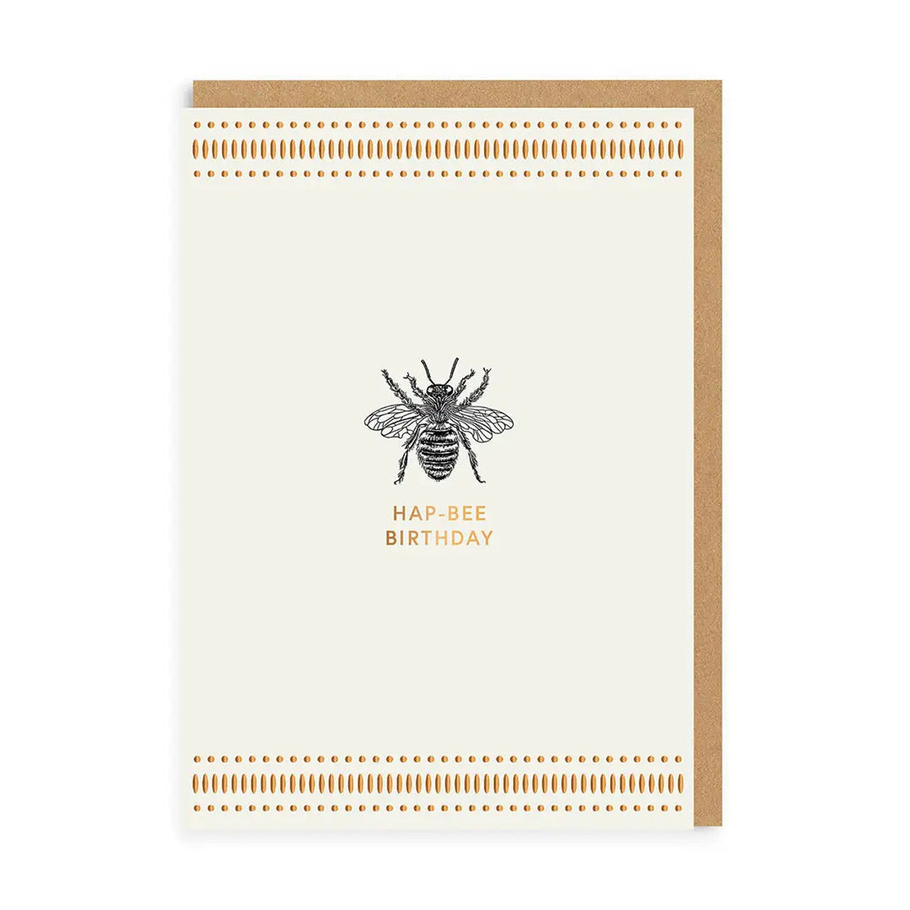 Birthday Card text reads "Hap-Bee Birthday"