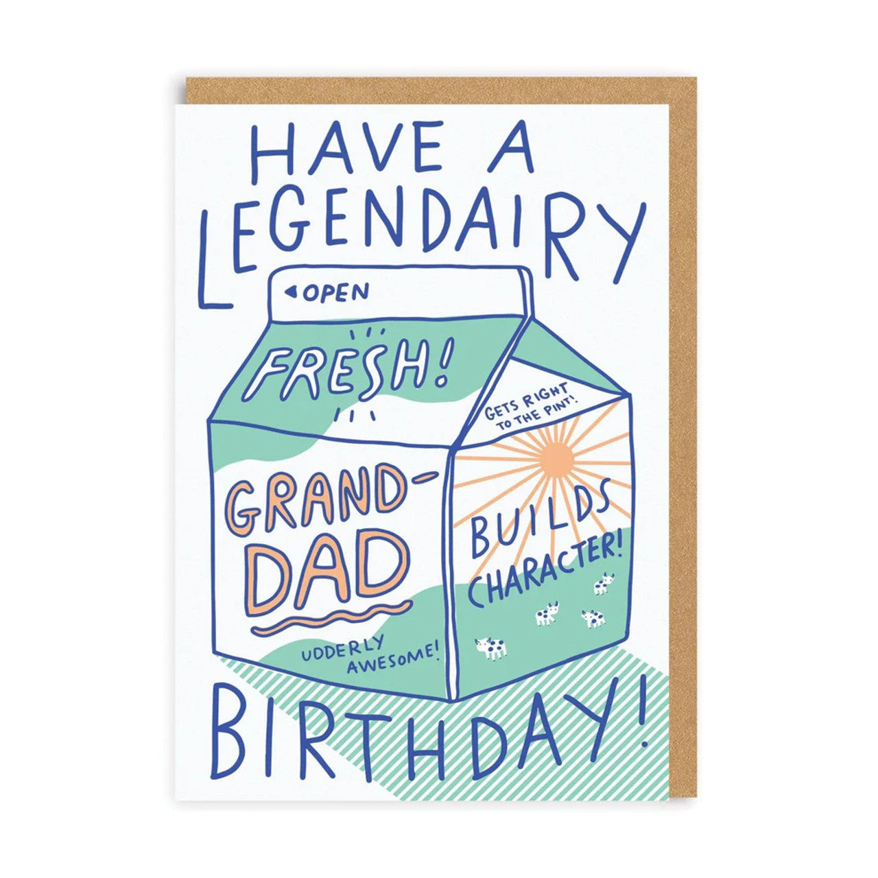 Grandad Birthday Card text reads "Have a legendairy Birthday Grandad"