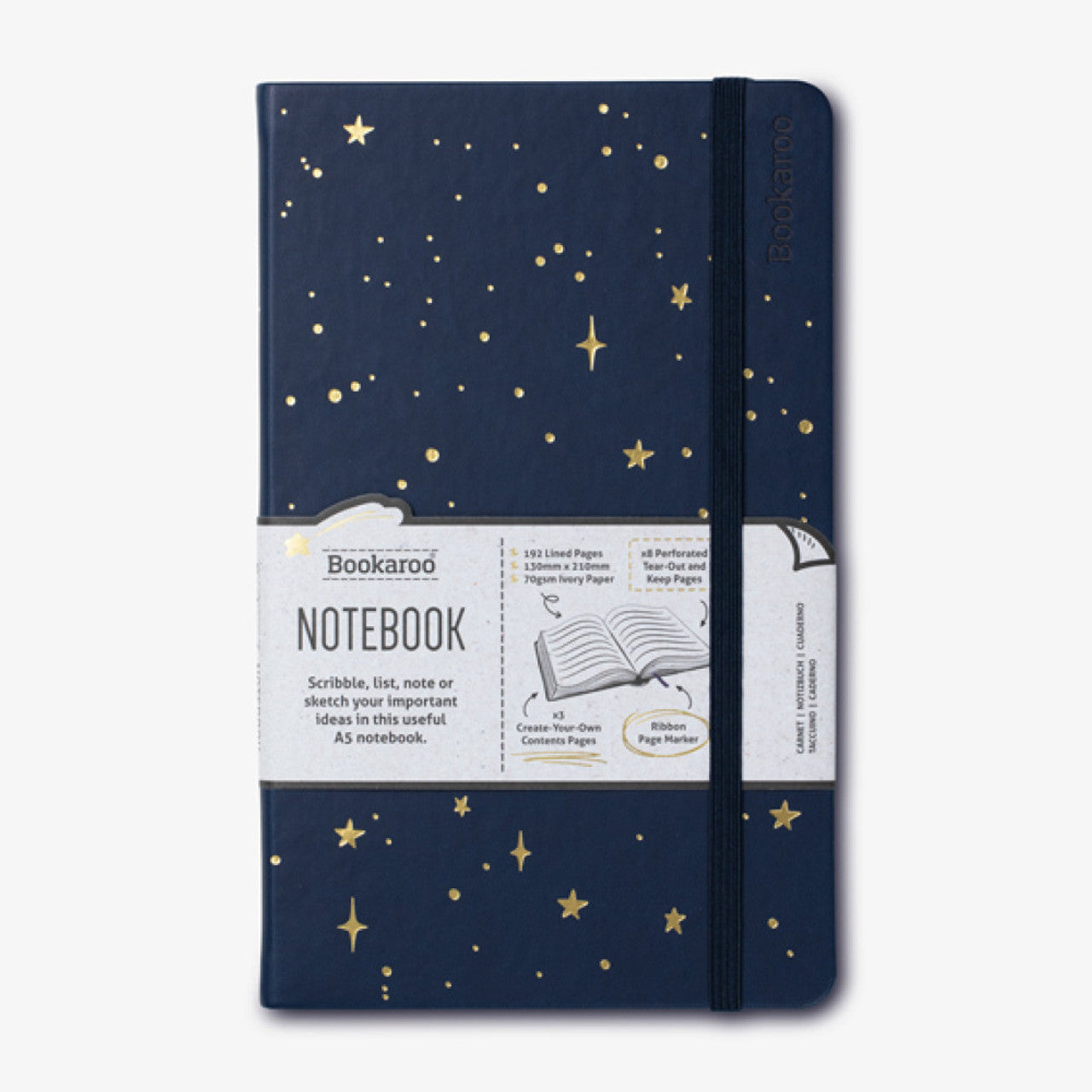 Bookaroo Moons and Stars A5 Notebook