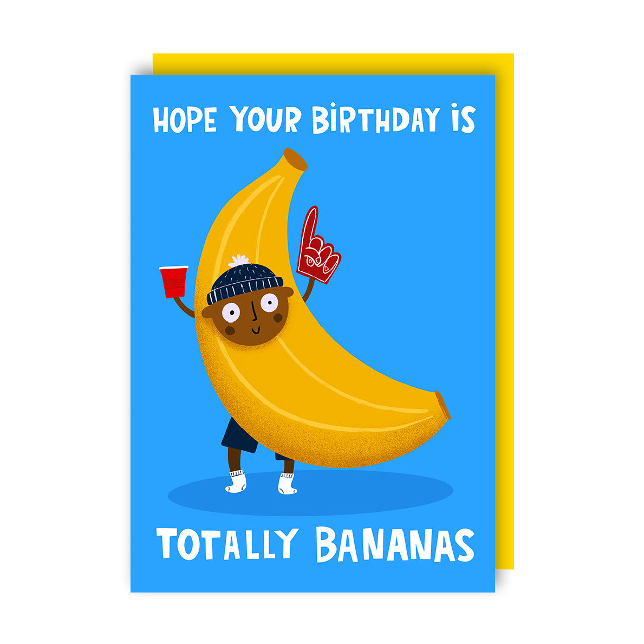Kids Birthday Card text reads "Hope your birthday is totally bananas"